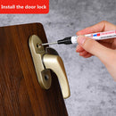 4Pcs/Set Large Capacity Long Head Markers Pen Bathroom Woodworking Decoration Multi-purpose Deep Hole Marker Pens Pen Black Ink