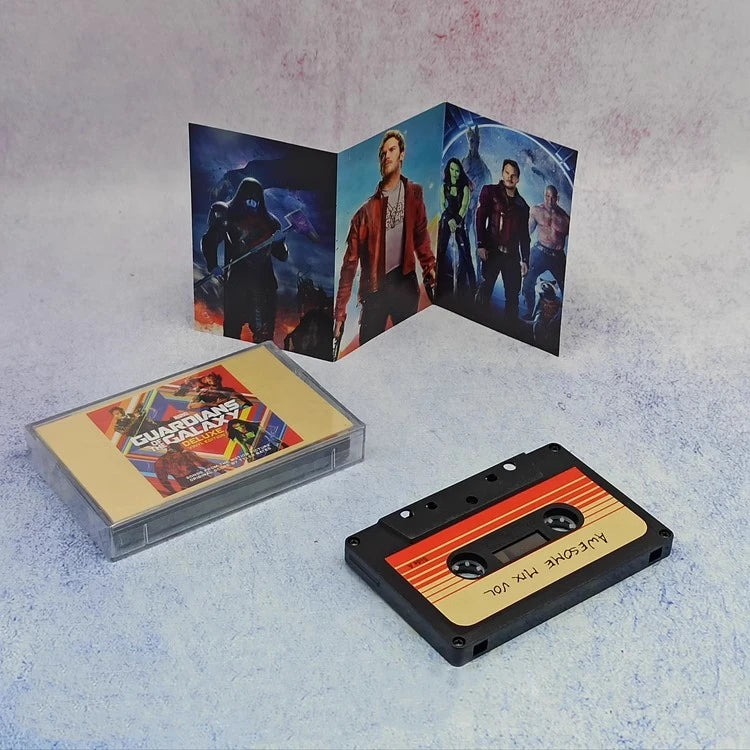 Anime Guardians of the Galaxy Star-Lord Groot Raccoon Music Tapes Cosplay Tape Soundtracks Box Car Walkman Cassettes Prop Gifts