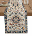 Retro Ethnic Persian Style Linen Table Runner Dresser Scarf Decor Reusable Kitchen Dining Table Runner Holiday Party Decorations