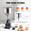 SucceBuy 5-50/100ml A02 Pneumatic/Manual Paste Liquid Filling Machine Bottle Liquid Filler Pedal for Water Juice Cosmetic Milk