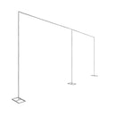 6M X 3M Wedding Backdrop Stage Stand 10x20ft Heavy Duty Square Metal Arch Frame Backdrop Stand Kit