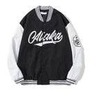 Y2K Harajuku New Fashion Letters Flocking Embroidered Baseball Uniform Men High Street Retro Hiphop Popular Casual Jacket Couple