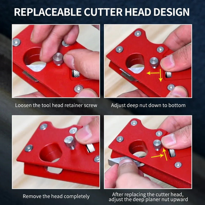 Chamfer Plane with Backer Woodworking Hand Planer for Quick Edge Planing Radian Corner Plane Trimming Carpenter Hand DIY Tool