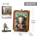 Building Block Toys World Famous Oil Painting Mona Lisa Home Hanging Painting Decorations DIY Children's Toys for Friends Gifts
