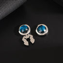 High End Crystal Round Cuffs Buttons Wedding Party Business Clothes Decoration Friend Men's Shirt Cufflinks Jewelry Gifts
