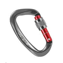 1/2PCS Climbing Rappelling Gear 25KN D-shape Professional Carabiner Screw Locking Gate Carabiner Quick Equipment Outdoor Tools