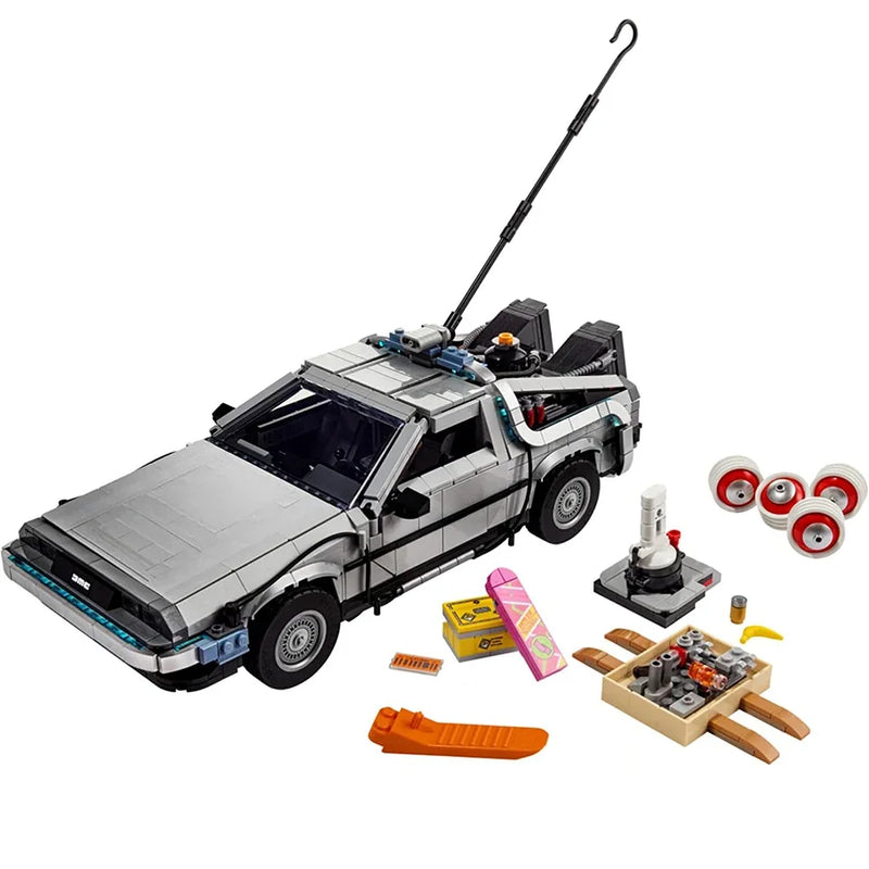 Miniso Disney Back to the Future Time Machine Compatible 10300 Building Blocks Technical Car Bricks Construct Toys For Children