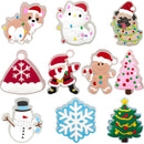 1-5PCS New Christmas LED Shoe Charms,Cute Santa Claus Cat & Dog Pin Accessories for Sandals,Shoe Clogs Buckle Christmas Gifts