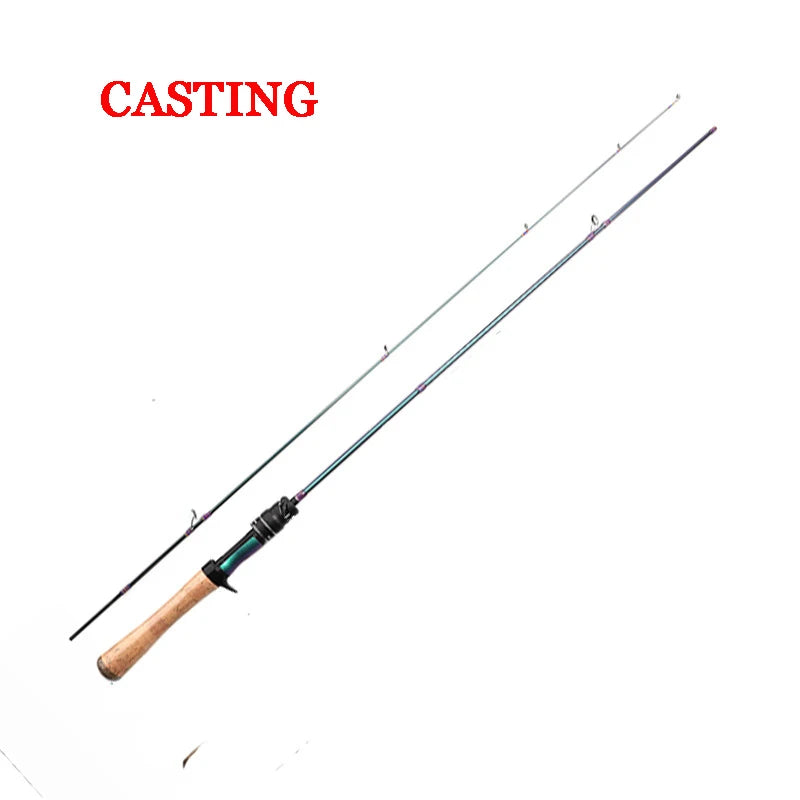Mavllos Rancy Trout Fishing Rod with UL Solid Tip Fast,Lure 0.6-8g Ultra Light Spinning Rod Line 2-6lb for Fishing Bass Pike