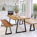 2Pcs Metal Table Legs Iron Desk Bracket Modern Simple Table Foot Accessories for Home Office Bench Desk Table