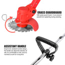 CONENTOOLMetal Blade Cordless Strimmer Set Electric Lawns Garden + Blades Detachable Grass Trimmers 21V Rechargeable 2 Batteries