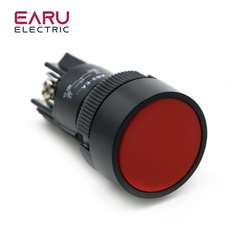22mm Momentary Self-rest Slef-return Push Button Switch Red Green Blue Yellow Black White NO + NC XB2-EA142 XB2-EA145 XB2-EA155