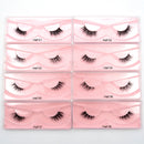 Visofree Half Mink Lashes Make Up False Eyelashes Hand Up Natural Long Mink Lashes Cruelty Free Crisscross Mink Fake Eyelashes