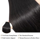 Natural Color Straight Human Hair 3 4 Bundles Weave Straight Human Hair Bundles Human Hair Remy Hair Extensions 38 40 Inch