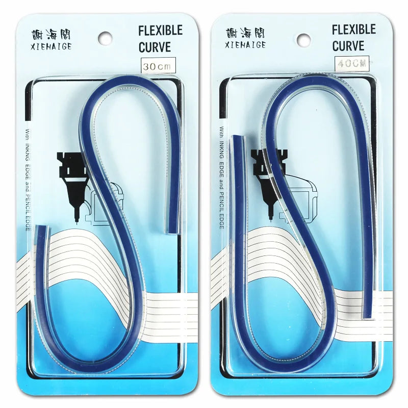 Flexible Curve Ruler Drafting Drawing Tool Serpentine Plastic School office supplies 30cm 40cm 50cm 60cm