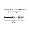 10Sets/Lot Openbuilds Strong Dual Mini Solid V Wheel Kit for V-Slot Linear Rails 3D Printer CNC Engraver Camera Silder