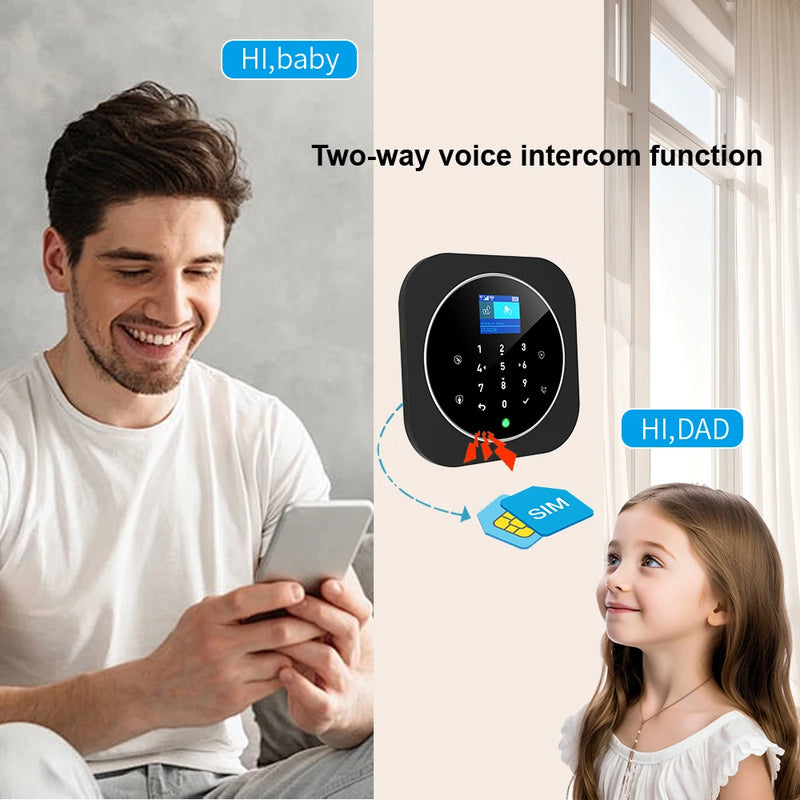 NEW Tuya WIFI W9B Alarm System for Home Burglar Security 433MHz WiFi GSM Alarm Wireless Tuya Smart House App Control