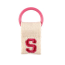 1Pc Aesthetic Initial Embroidery Alphabet Keychains Fabric DIY 26 Letters Unique Keyring Charms For Pouch Bags Accessories Gift