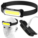 USB Rechargeable LED Headlamp Waterproof Head Lamp Adjustable Headband Head Light for Outdoor Camping Running Cycling Fishing