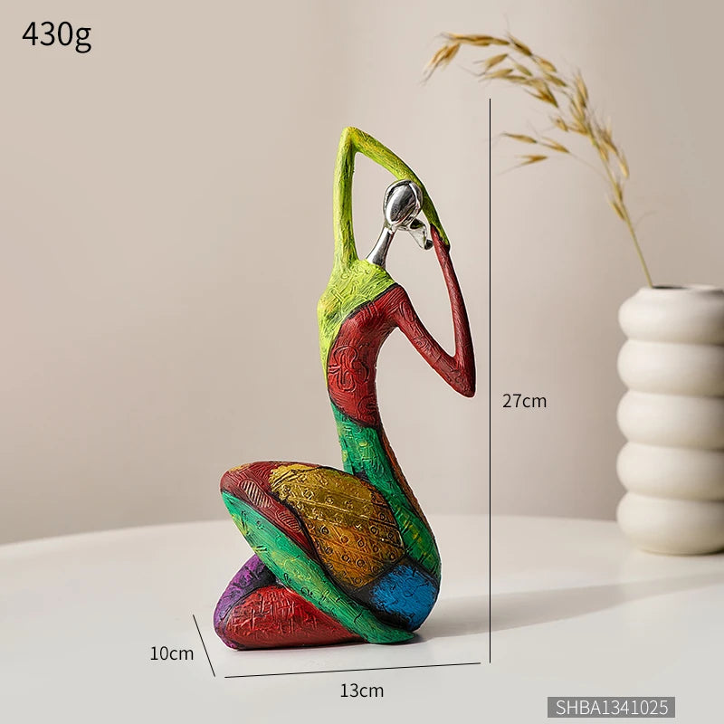 Nordic Style Creative Abstract Home Decoration Figure Sculpture Living Room Modern Art Figurine Desk Decoration Christmas Gifts