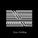 Geometric Totem Ring Herbal Juice Tattoo Stickers Waterproof Semi-permanent Arm Lasting Art Male Fake Tattoo Decal Faux Tatouage