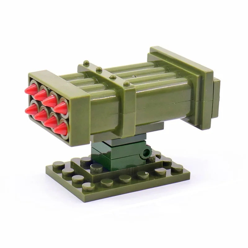 MOC Military Series Missile Launch Equipment Army Accessories Children's Militarys Model Building Blocks Bricks Educational Toys