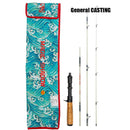 1.5M FUJI Trout Fishing Rod Glass Fibre Squishy CASTING Fishing Rod Top Outdoor Gear with Solid Wood Handles