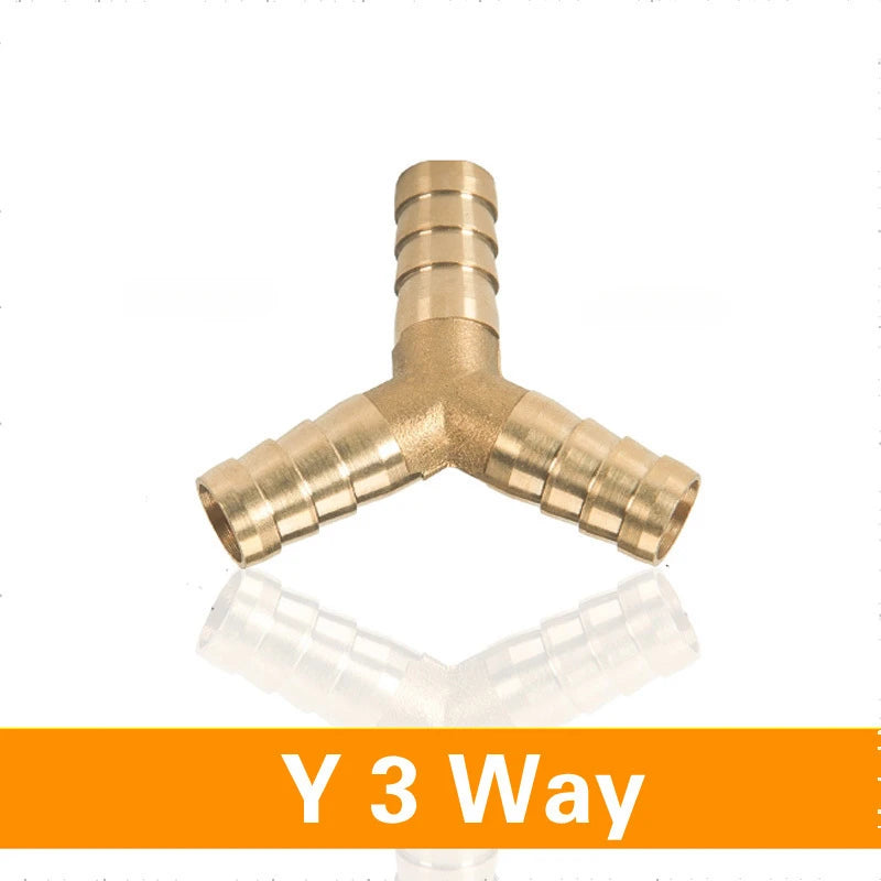 Brass Barb Pipe Fitting 2 3 4 way connector For 4mm 5mm 6mm 8mm 10mm 12mm 16mm 19mm hose copper Pagoda Water Tube Fittings