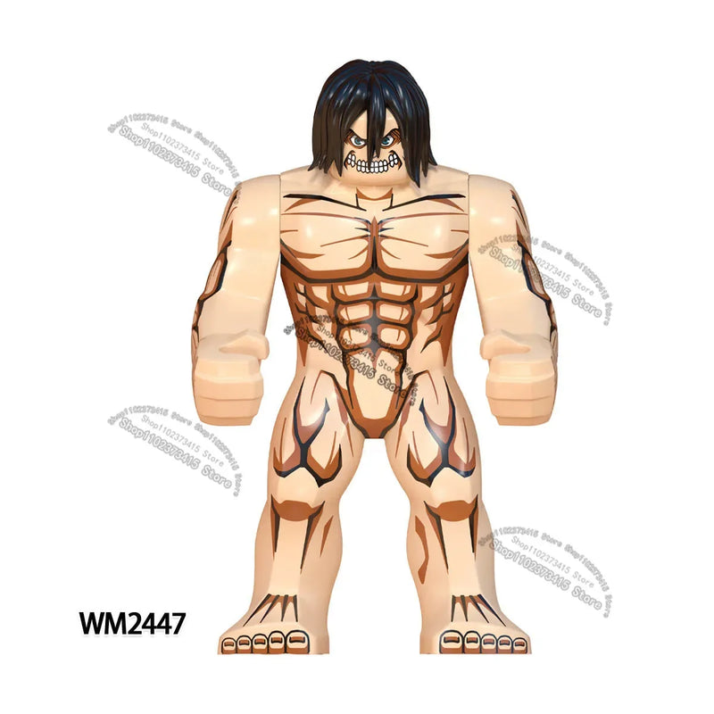 WM6165 WM6166 WM6148 Blocks Anime Bricks Dolls Action Toy Fig Building Blocks Erem Jaeger Armin Levi Mikasa Model Doll