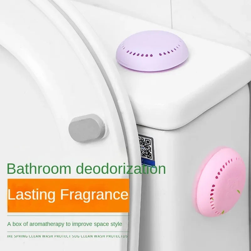 Mini Air Freshener Adhesive Toilet Aromatherapy Solid Fragrance Durable Deodorant Bedroom Wardrobe Round Incense Home Decor