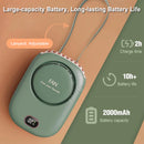 Portable Mini Fan Waist Clip Fan Rechargeable Hanging Neck Fan Outdoor Camping Waist Fan USB Small Cooling Pocket Fan for Travel