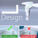 Guardgets Bidet Non-electric Toilet Seat Bidets Attachment Butt Cleaning Shower Quick Install Dual Nozzles Clear Rear