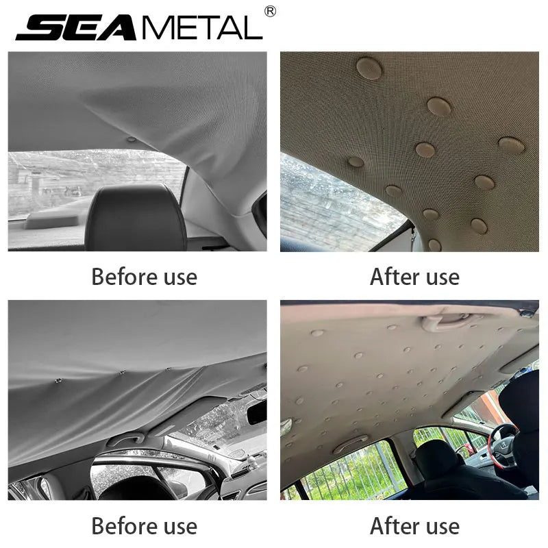 SEAMETAL 40pcs Car Interior Roof Buckles Headliner Ceiling Cloth Fixing Screw Care Fabric Buckle Rivets Car Retainer Cap Repair