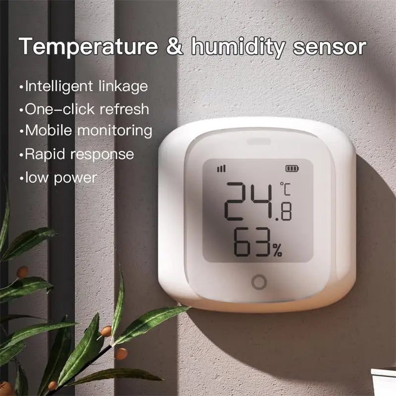 Tuya WiFi Zigbee Temperature Humidity Sensor Smart Life APP Monitor Smart Home Automation Residential Voice for Alexa Google