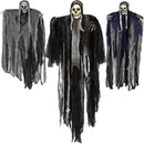 Hanging Halloween SkeletonGhosts Decorations Grim Reapers for Halloween Outdoor  Halloween Sound Control Light Up Ghost