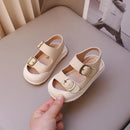 Baby Toes Capped Walking Shoes 2024 Summer Girls Simple Fashion Soft Sole Sandals Sweet Cute Boys Casual Versatile Beach Shoes