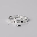 1/2pcs Cute Animal Dog Cat Rings for Women Men Simple Design Adjustable Cartoon Couple Rings Lovers Girlfriend Wedding Jewelry