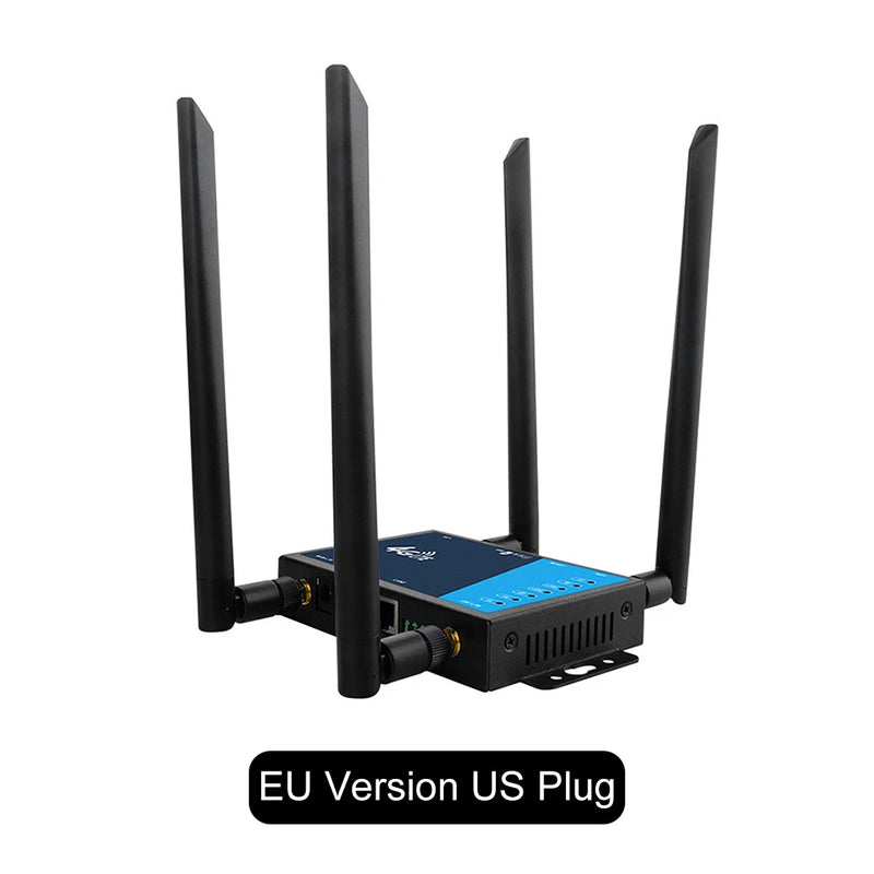 4G WiFi Router Industrial Grade 4G Broadband Wireless Router 4G LTE CPE Router With Sim Card Slot Antenna Firewall Protection