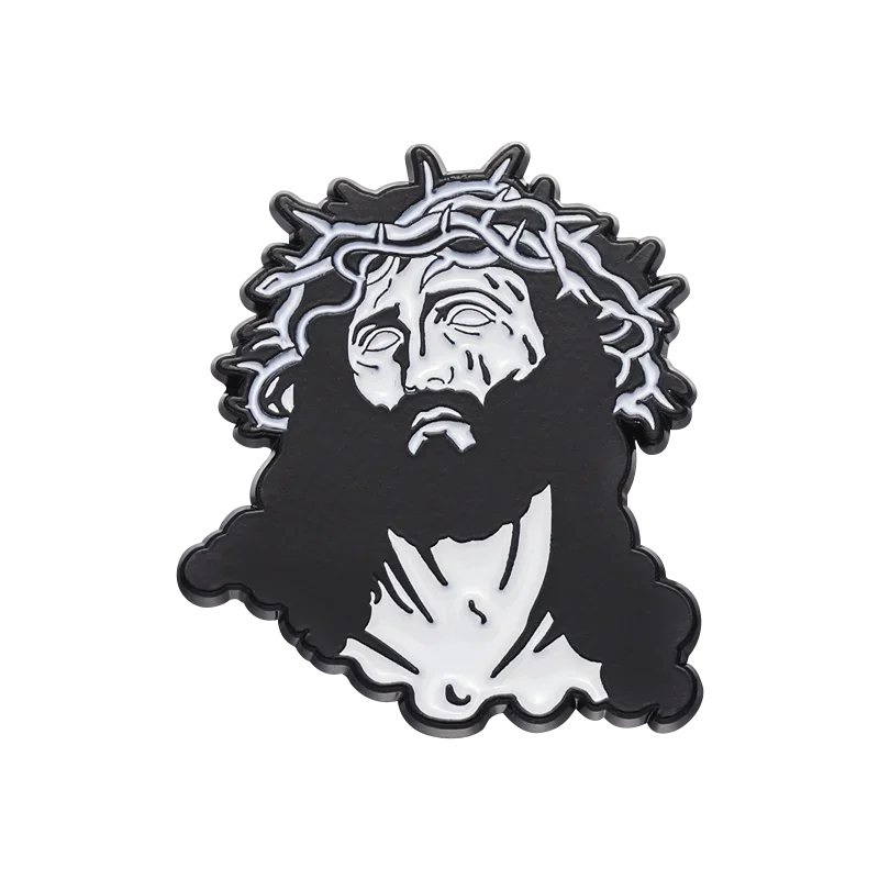I Love Jesus Enamel Pin Christianity Religion Believers Live Forever Cross Easter Brooch Lapel Clothes Badge Love Faith Jewelry
