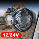 USB Car Dashboard Cooling Fan 360 Degree All-Round with Suction Cup Car Air Fan Mini Car Air Cooling Fan for Car Truck SUV RV