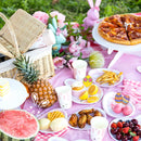 8pcs Easter Bunny Egg Paper Plates Rabbit Ear Shape Cups Happy Easter Party Tableware Birthday Party Baby Shower Decor Supplies