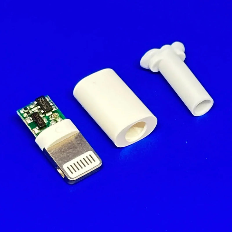 3 6 10set Lightning Dock USB Plug 3.0mm With Chip Board Male Connector welding Data OTG Line Interface DIY Data Cable For Iphone