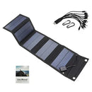 700W Foldable Solar Panel Phone Charger 5V USB Waterproof Power Banks for Cell Phone Outdoor Camping Emergency Solar Charging