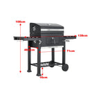 Carbon Steel BBQ Cooker Grill Mobile Stove Cooker for Picnic Traveling