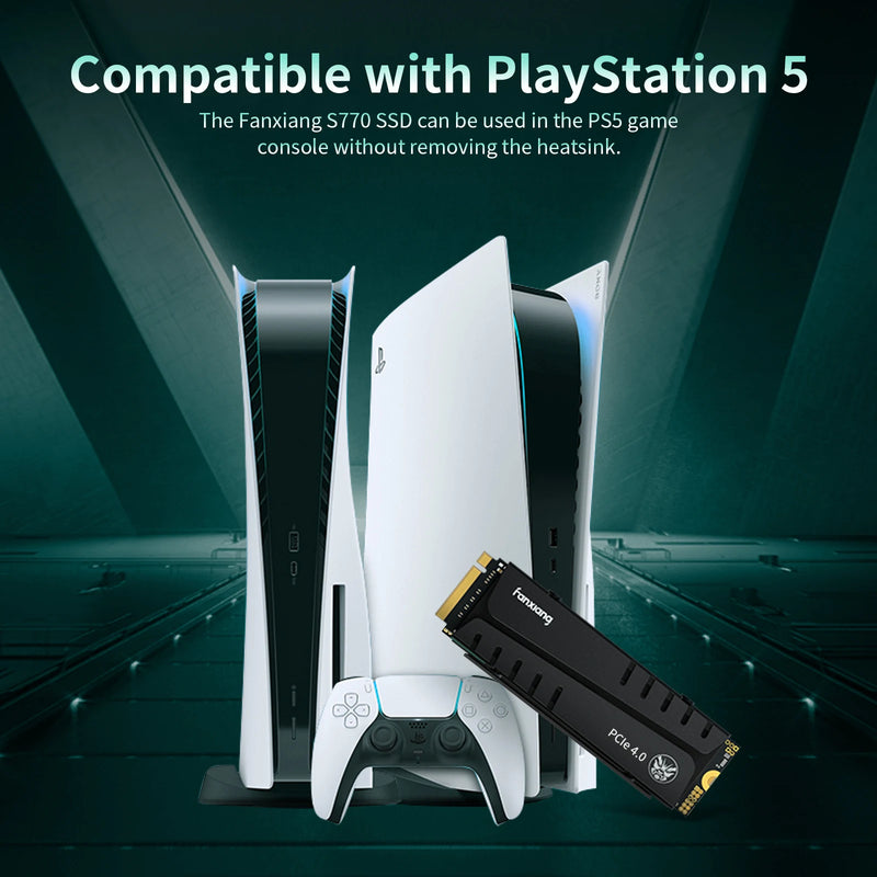 Fanxiang M.2 SSD 1TB 2TB 4TB 7400MB/s M.2 NVMe PCIe4.0 DRAM Cache Internal Solid State Drive For PS5 EU US Local Delivery S770