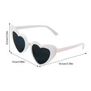 8pcs/6pcs Bachelorette Hen Party Sunglasses Black Heart Shaped Glasses Bride To Be Bridesmaid Gifts Wedding Bridal Shower Decor