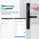 Tuya WiFi Smart Aluminum Door Lock Waterproof Fingerprint APP Password RFID Card Digital Electronic Glass Sliding Door Lock