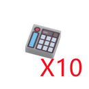 MOC City Building Blocks Character Accessories Mini Brick Audio Computer Brick Control Center Radar Keyboard Pattern Toy K037