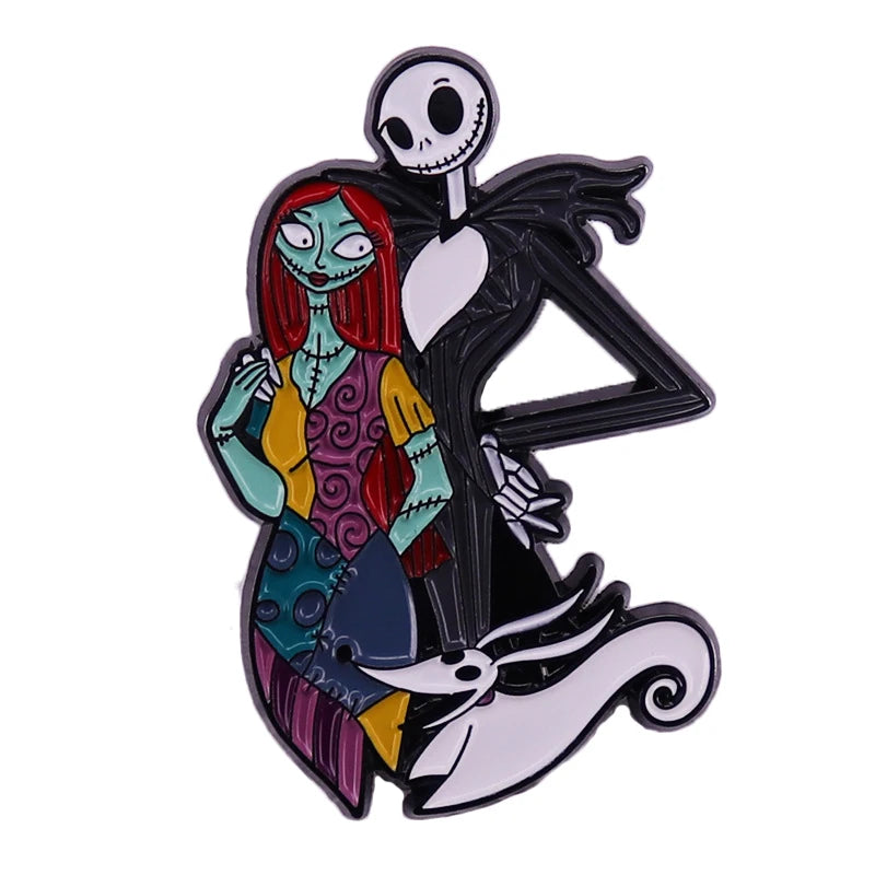 The Nightmare Before Christmas Pin Halloween Pumpkin Pin Badge Women's Brooch Jeans Brooches Enamel Clothing Jewelry Accessories