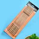 12pcs/set 30cm Reusable BBQ Skewers With Wooden Handle Barbecue Needle Wood Stainless Steel Flattened Rounded Sign Optional Meat